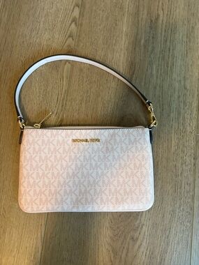 Michael Kors Blush Signature Mini bag with Gold Hardware